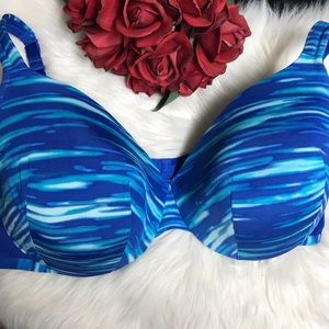 Cacique Intimates & Sleepwear - 🍁Cacique 42 DDD blue White Bra 🍁 Cacique Intimates & Sleepwear - 🍁Cacique 42 DDD blue White Bra 🍁